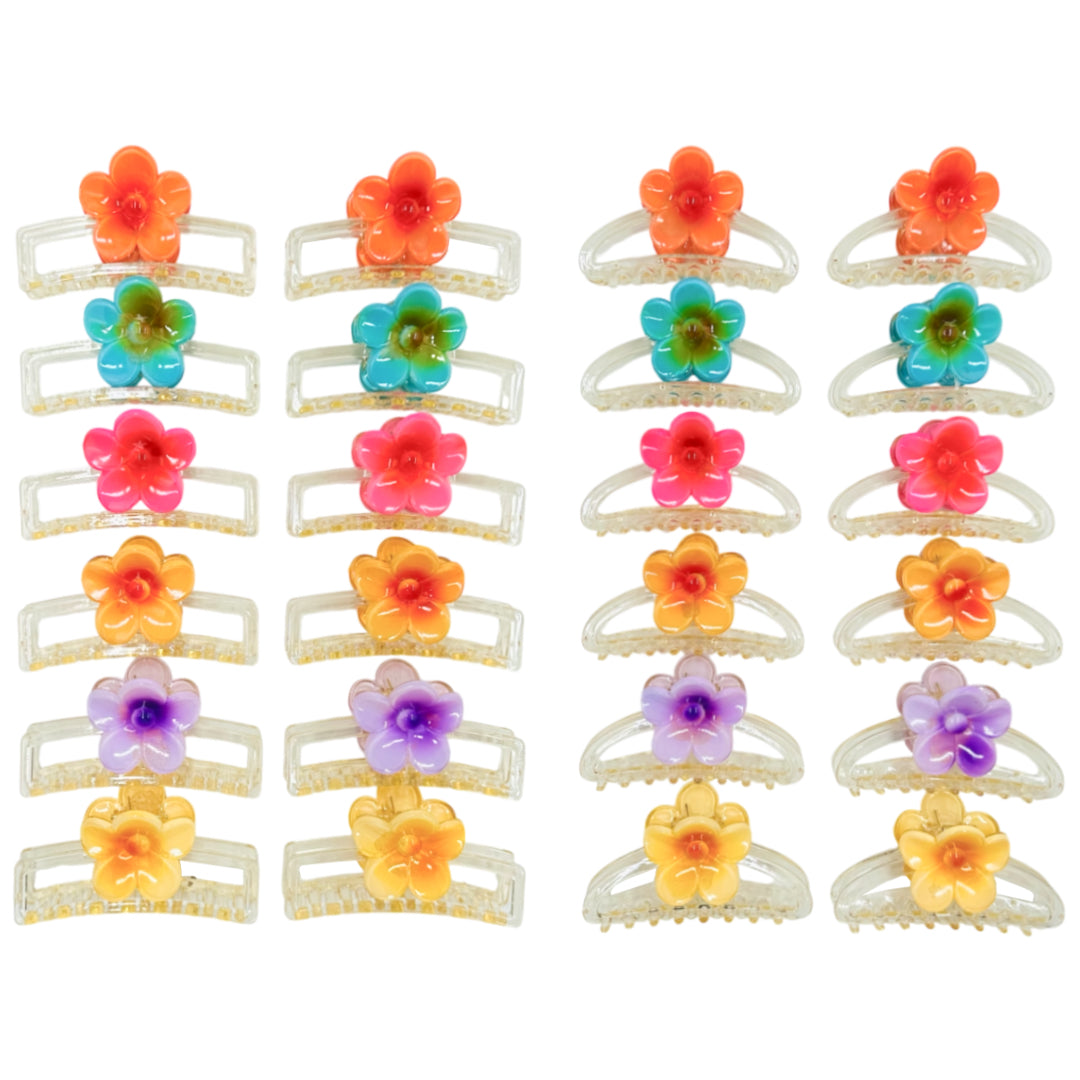 AB-1006 (12 pcs) Transparent 12 cm Hair Clamps