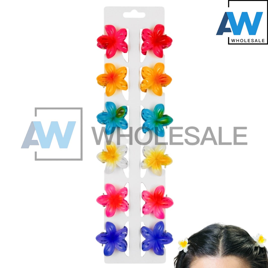 AB-1021 (12 pcs) Glossy 3 cm Hair Clamps