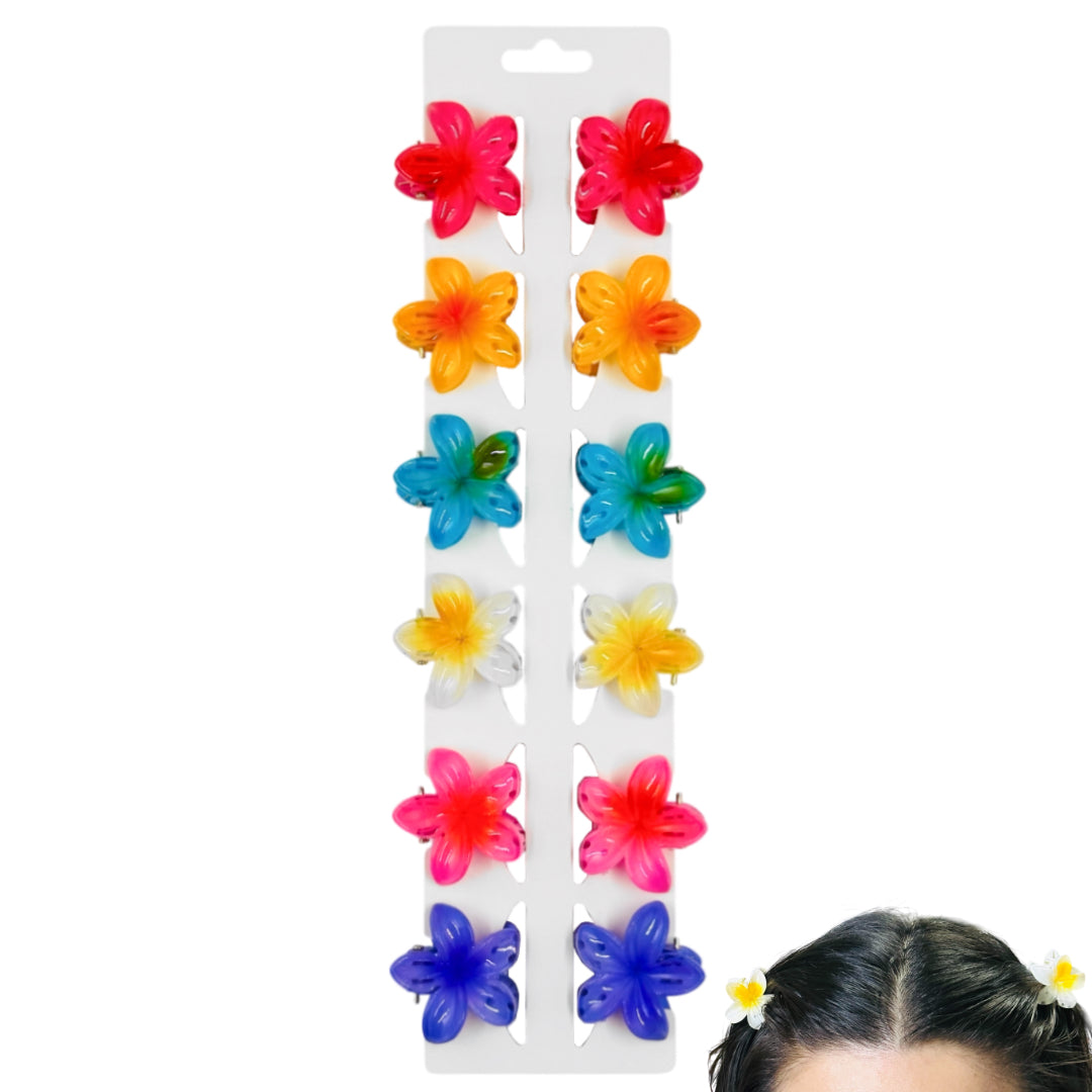 AB-1021 (12 pcs) Glossy 3 cm Hair Clamps