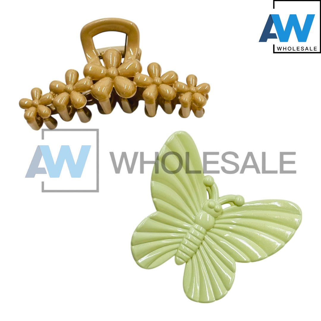 AB-1136 (12 pcs) Glossy 11 cm Hair Clamps