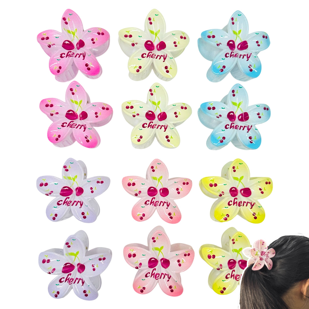 AB-1153 (12 pcs) Glossy 8 cm Hair Clamps