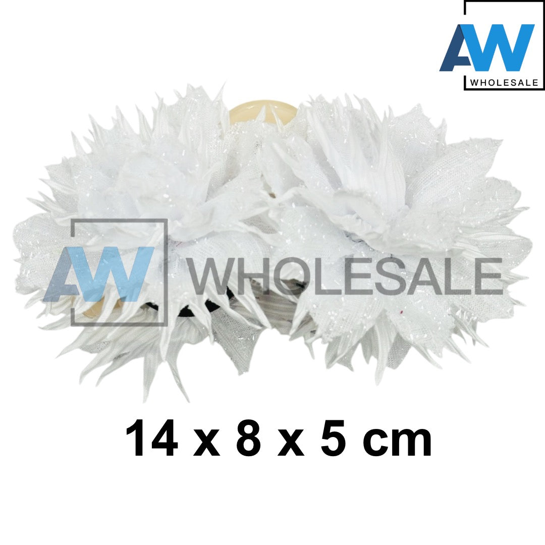 AB-1175 (12 pcs) Fabric 13 cm Hair Clamps