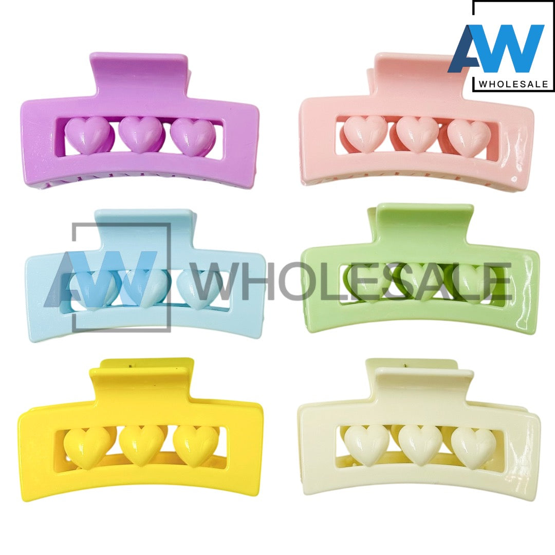 AB-1194 (12 pcs) Glossy 8.5 cm Hair Clamps