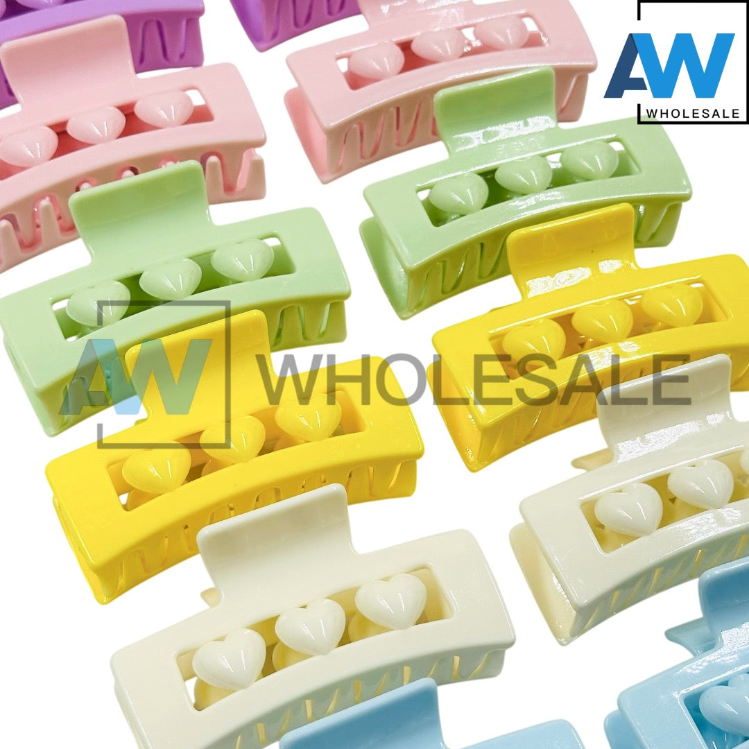 AB-1194 (12 pcs) Glossy 8.5 cm Hair Clamps