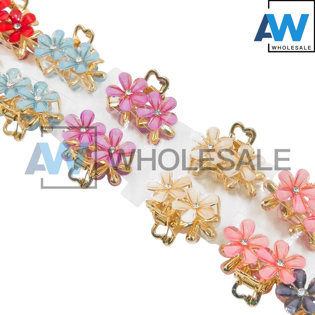 AB-1195 (12 pcs) Metal 4 cm Hair Clamps