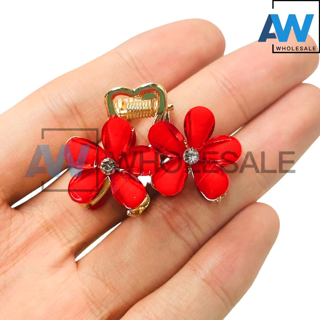 AB-1195 (12 pcs) Metal 4 cm Hair Clamps