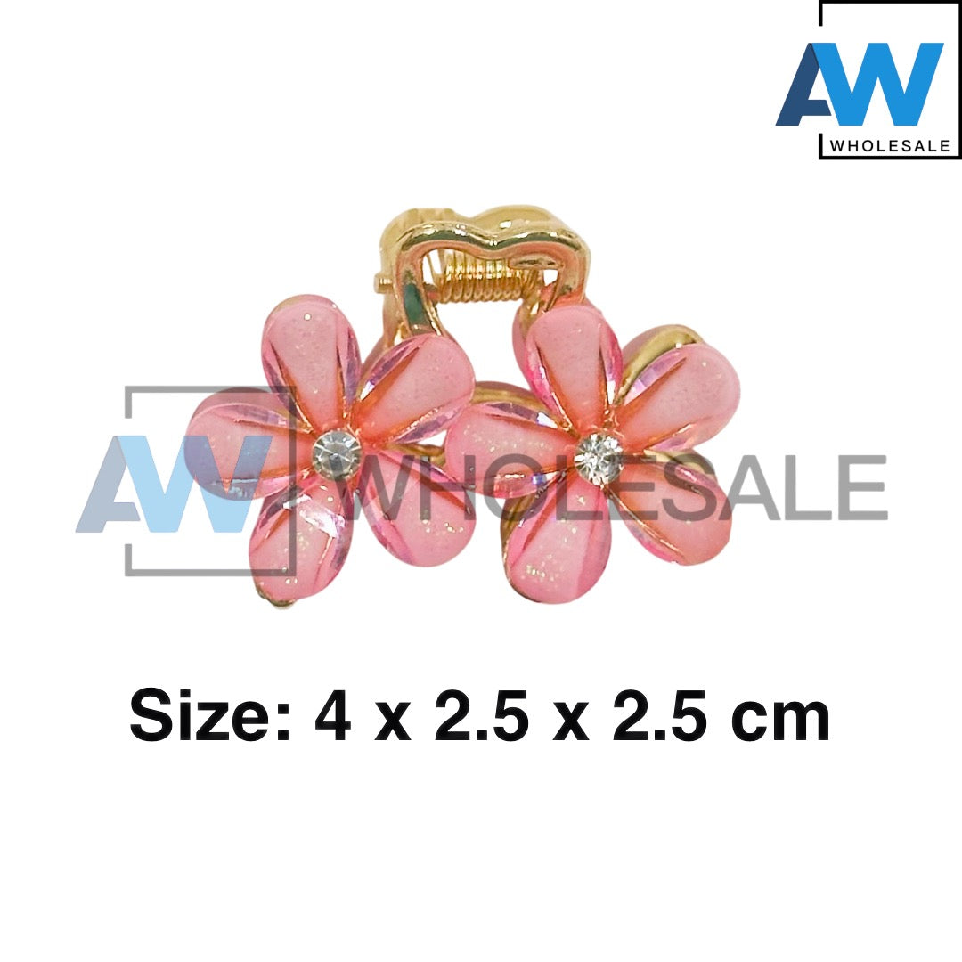 AB-1195 (12 pcs) Metal 4 cm Hair Clamps