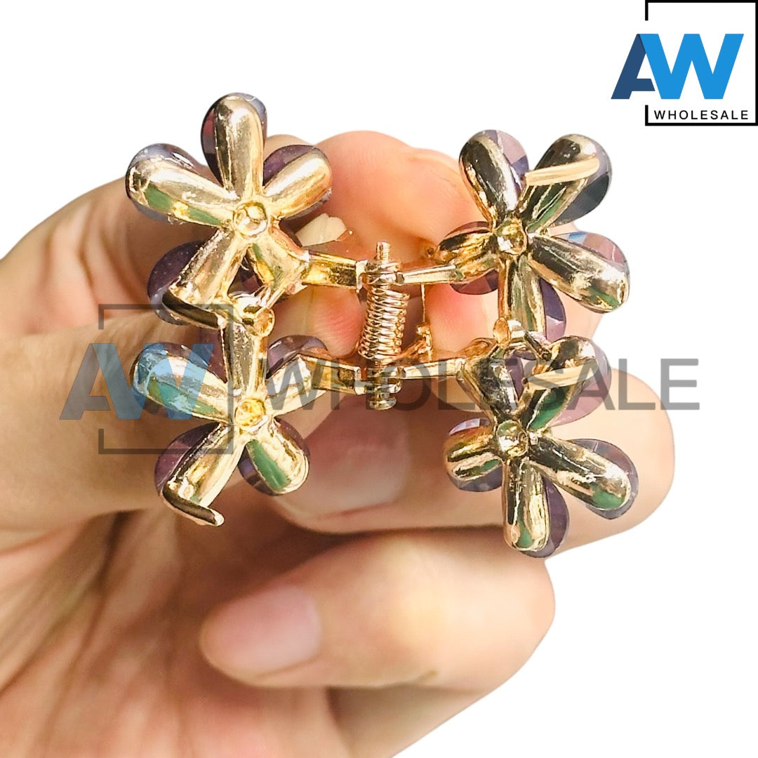 AB-1195 (12 pcs) Metal 4 cm Hair Clamps