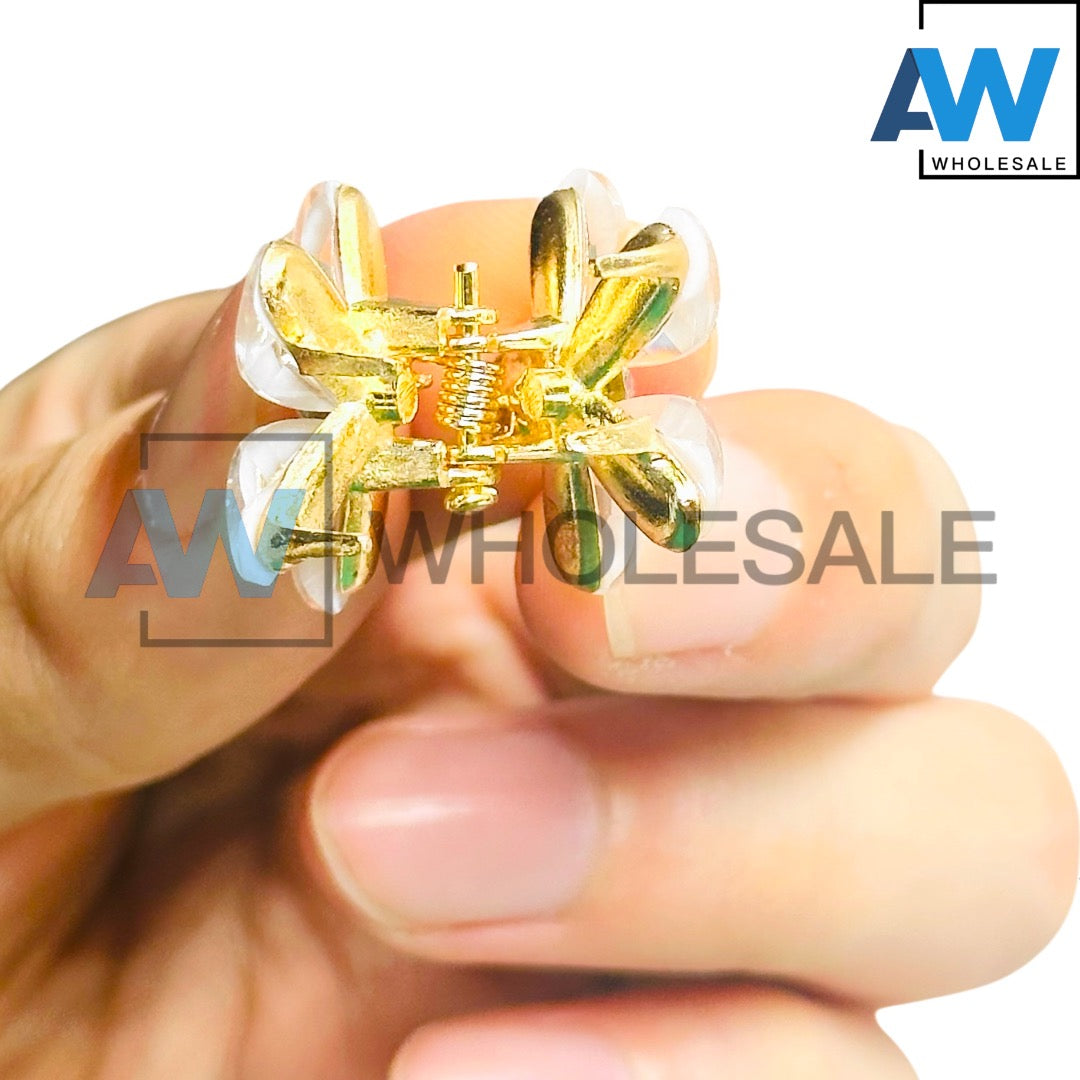 AB-1196 (12 pcs) Metal 2 cm Hair Clamps
