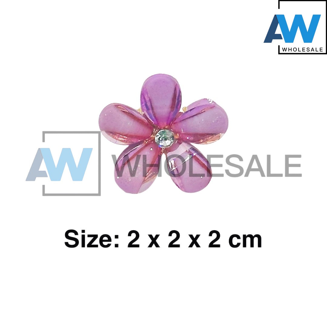 AB-1196 (12 pcs) Metal 2 cm Hair Clamps