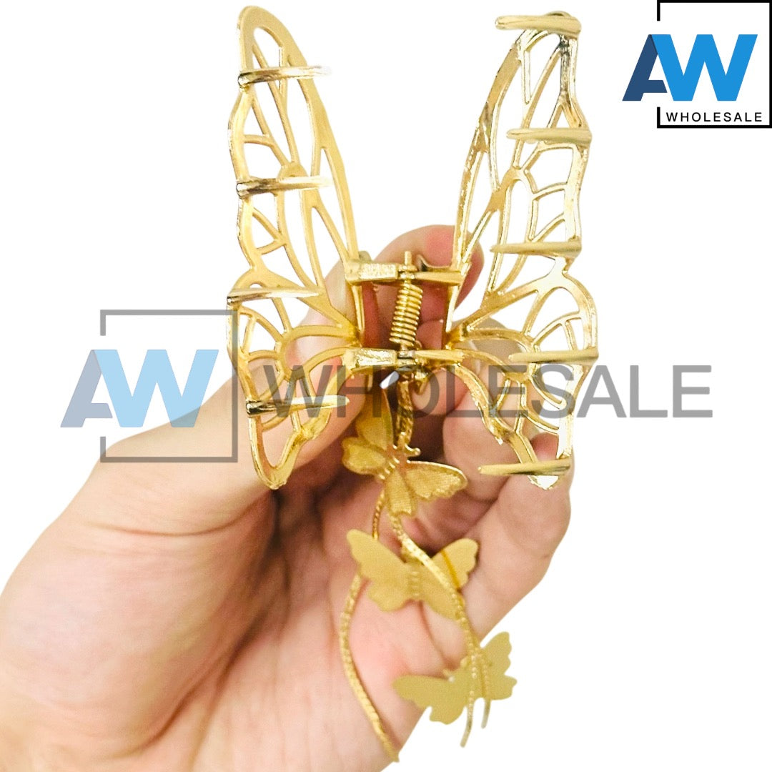AB-1202 (12 pcs) Metal 7.5 cm Hair Clamps
