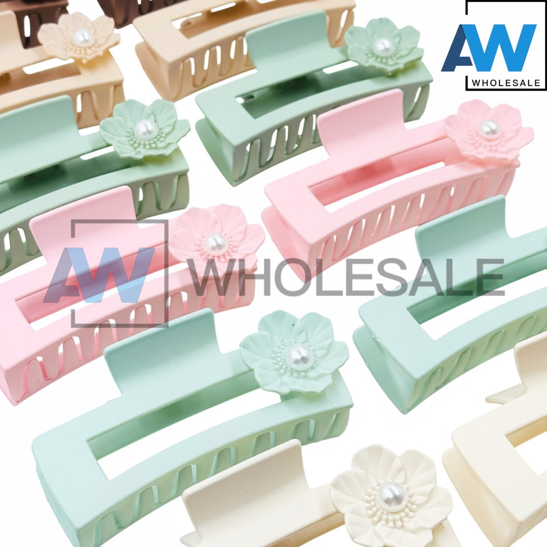 AB-1205 (12 pcs) Matte 10.5 cm Hair Clamps