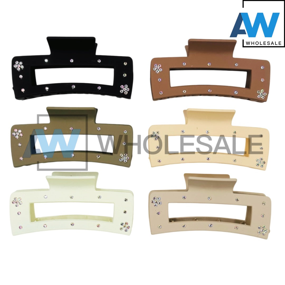 AB-1207 (12 pcs) Matte 11 cm Hair Clamps