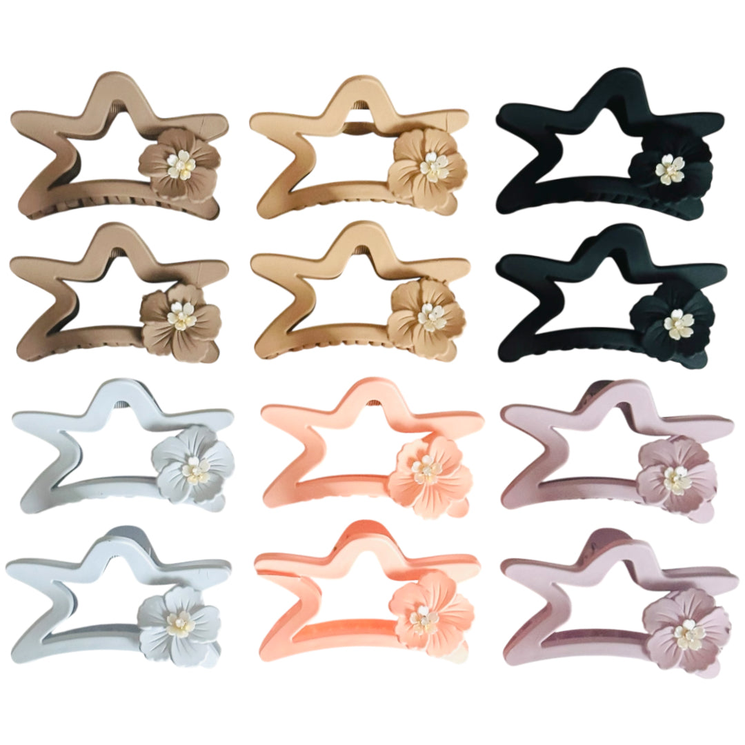 AB-1209 (12 pcs) Matte 11 cm Hair Clamps