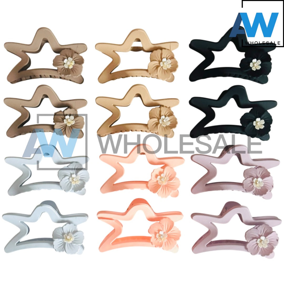 AB-1209 (12 pcs) Matte 11 cm Hair Clamps
