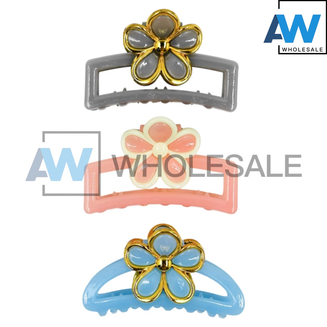 AB-1217 (12 pcs) Glossy 7 cm Hair Clamps