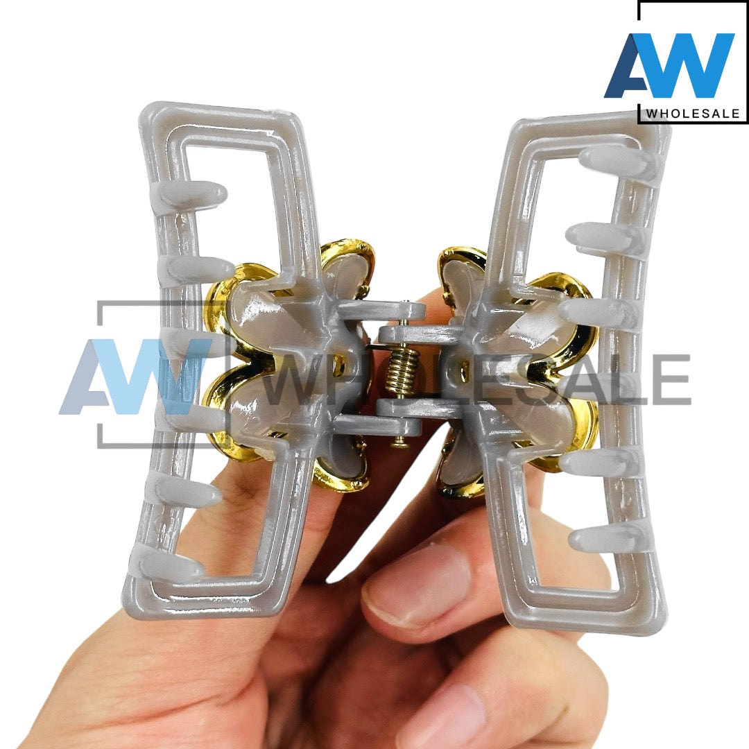 AB-1217 (12 pcs) Glossy 7 cm Hair Clamps