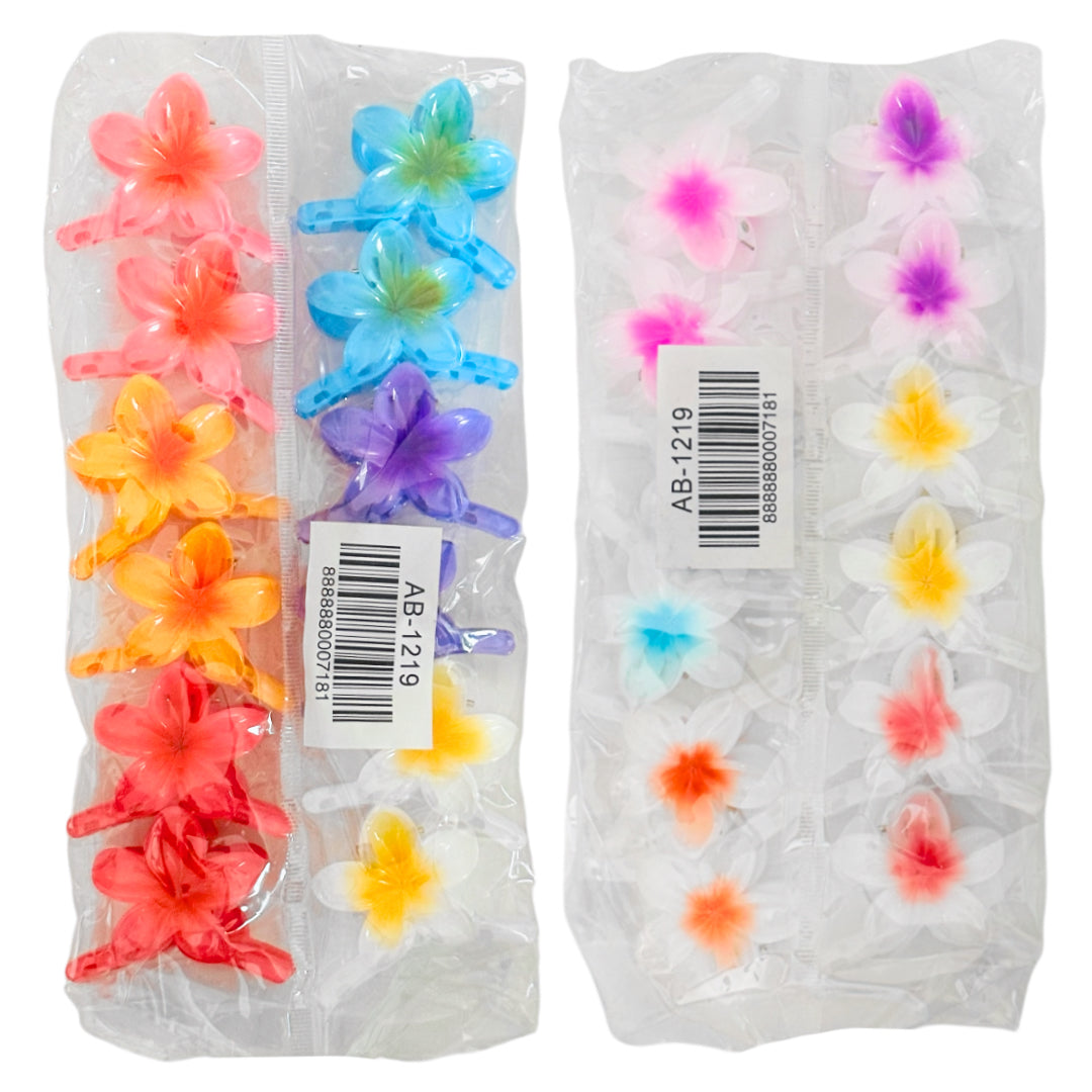 AB-1219 (12 pcs) Glossy 5 cm Hair Clamps