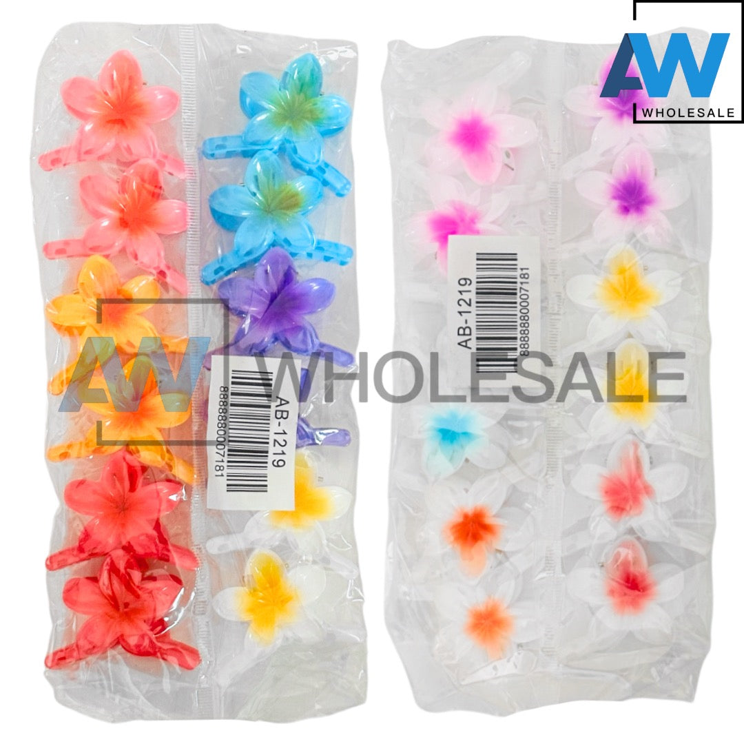AB-1219 (12 pcs) Glossy 5 cm Hair Clamps