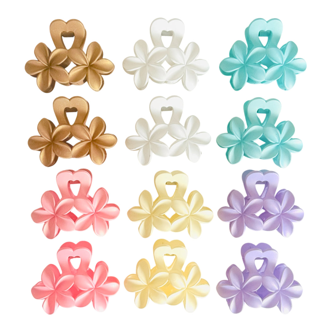 AB-1228 (12 pcs) Matte 7 cm Hair Clamps