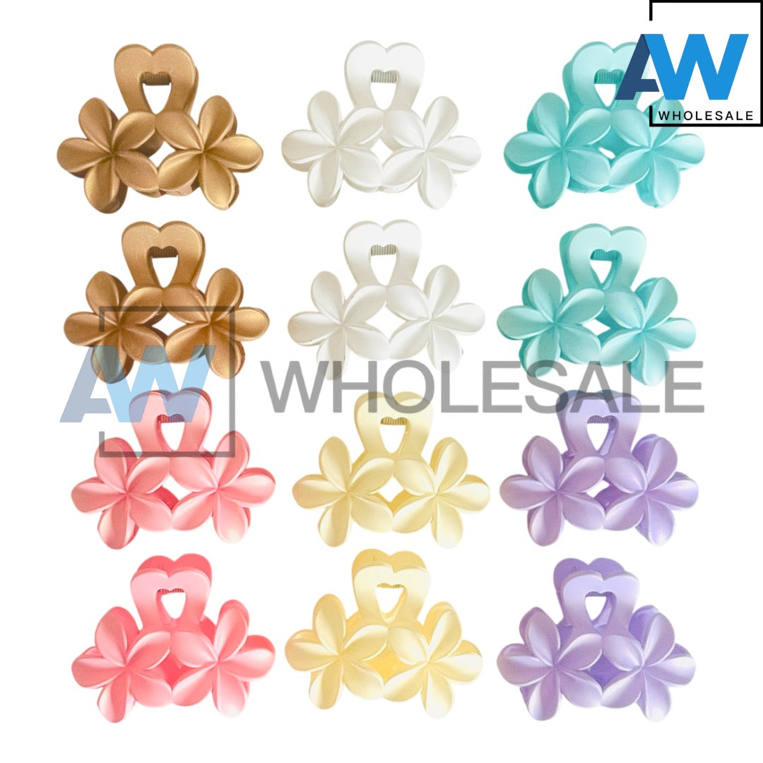 AB-1228 (12 pcs) Matte 7 cm Hair Clamps