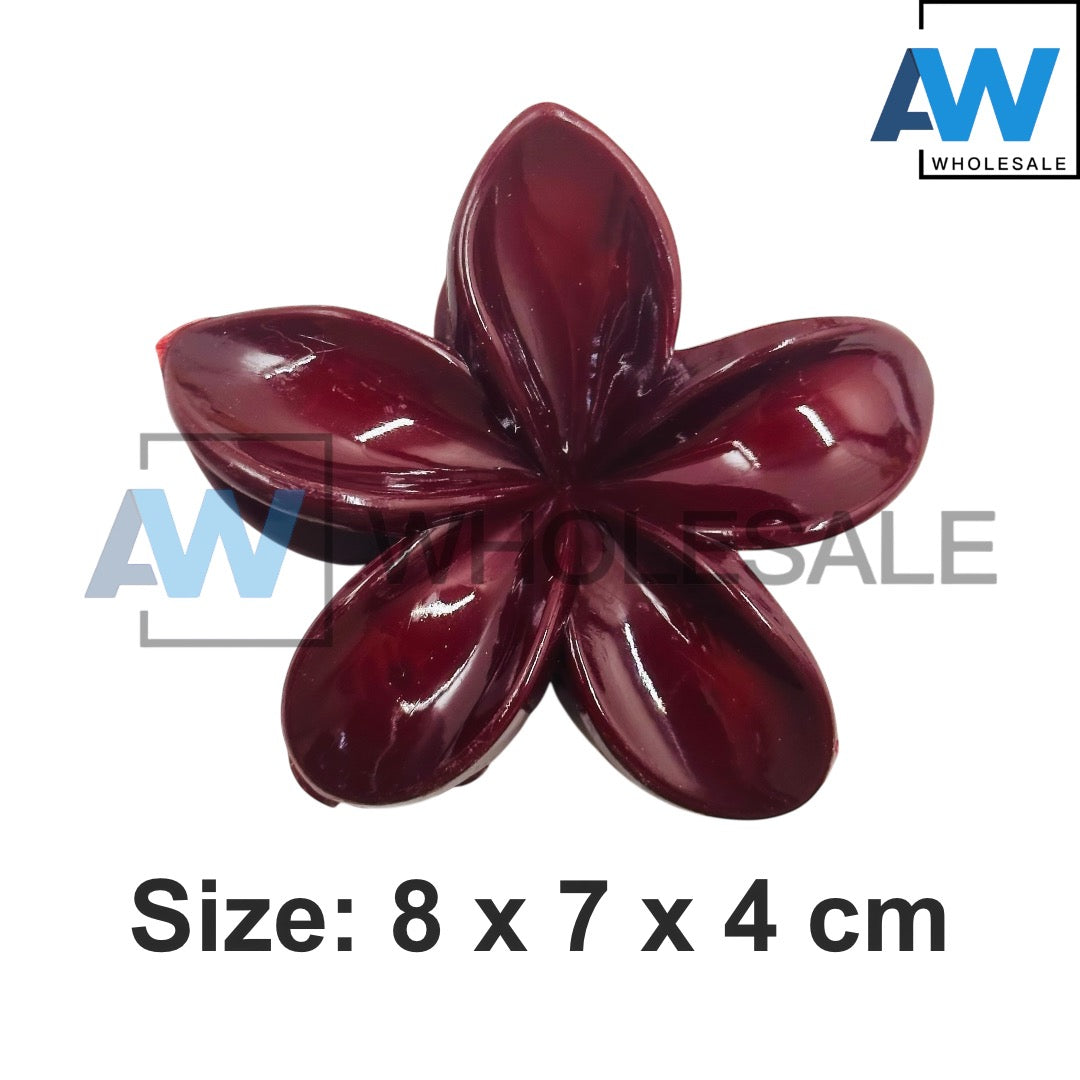 AB-1239 (12 pcs) Glossy/Transparent 8 cm Hair Clamps
