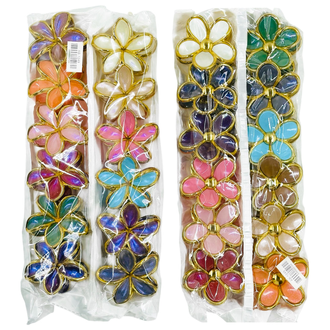 AB-1249 (12 pcs) Glossy 6 cm Hair Clamps