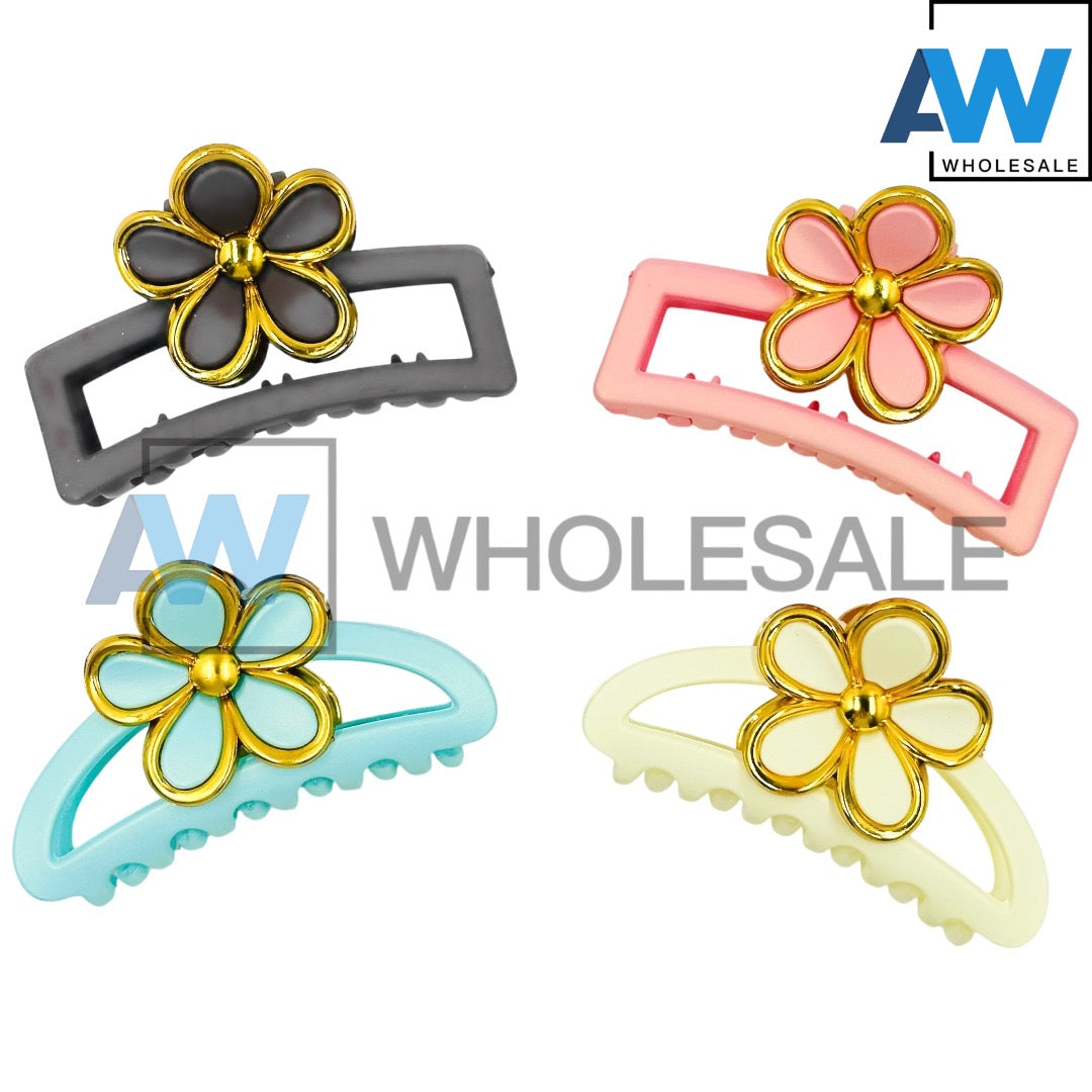 AB-1251 (12 pcs) Matte 7 cm Hair Clam
