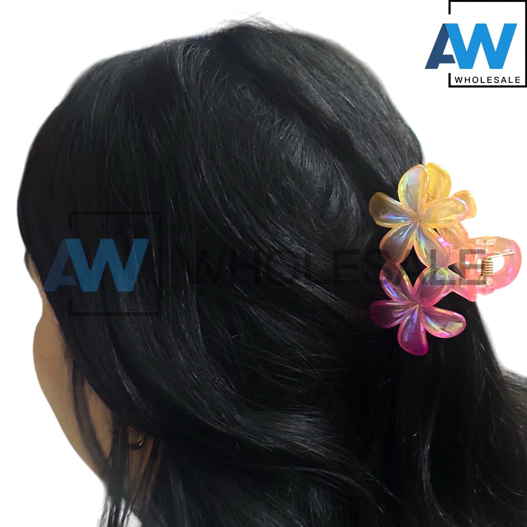 AB-1258 (12 pcs) Transparent 8 cm Hair Clamps