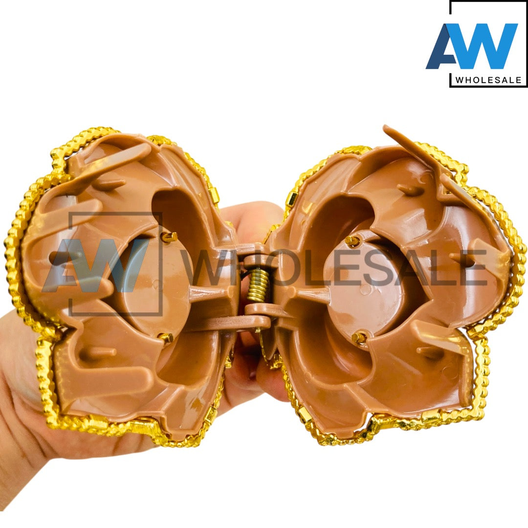 AB-1281 (12 pcs) Glossy 7 cm Hair Clamps