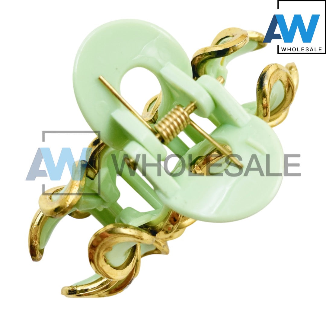 AB-1290 (12 pcs) Glossy 8 cm Hair Clamps