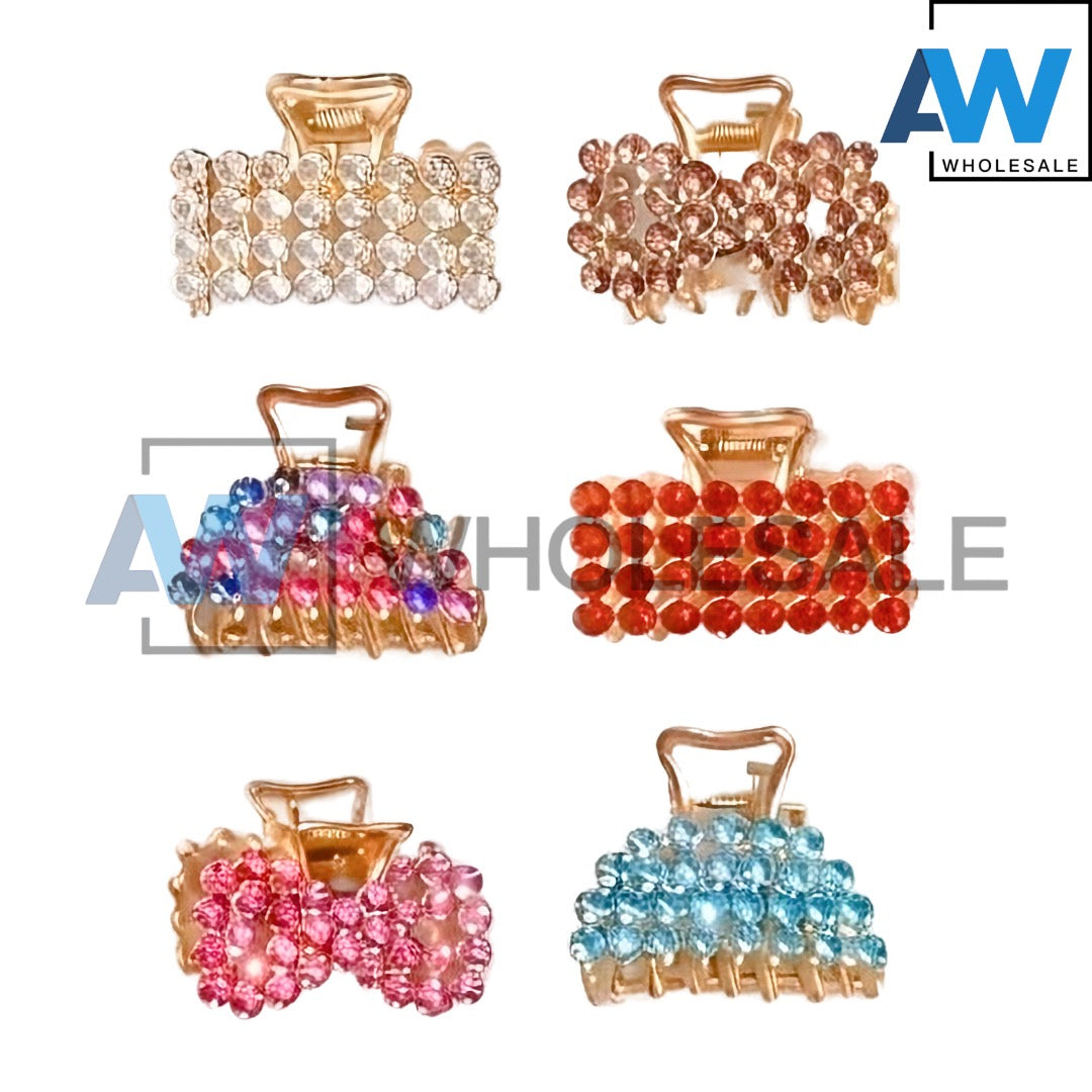 AB-1307 (12 pcs) Metal Pearl 4 cm Clamp