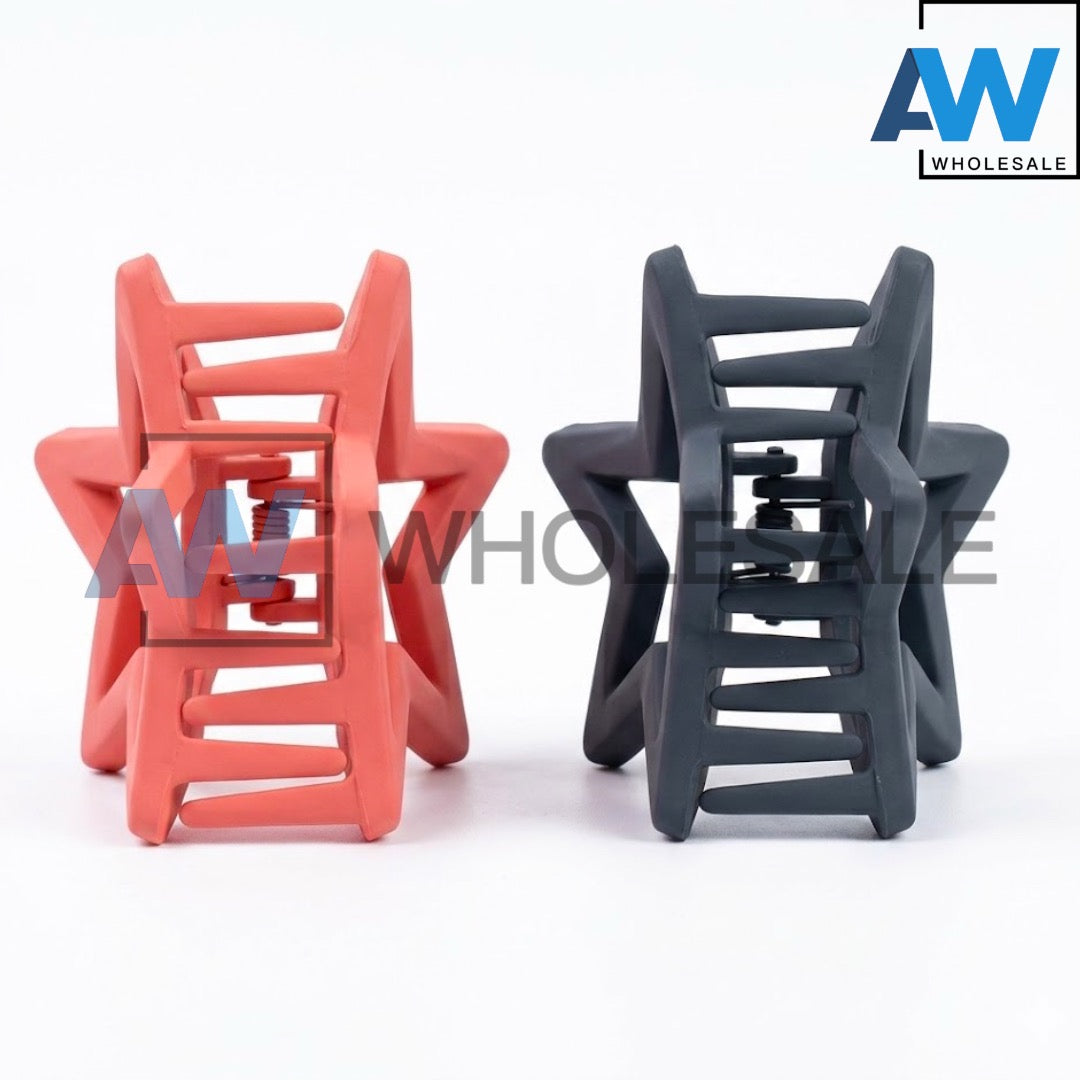 AB-1375 (12 pcs) Matte 8 cm Hair Clamps
