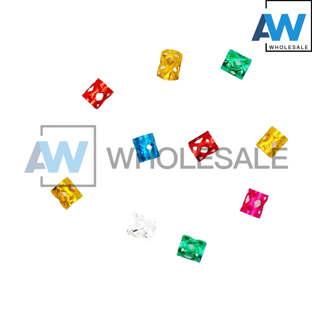 AB-166 (100 pcs) Mini Tube Hair Clips