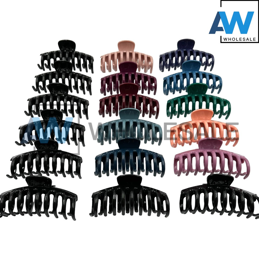 AB-271 (12 pcs) Glossy 11 cm Hair Clamps