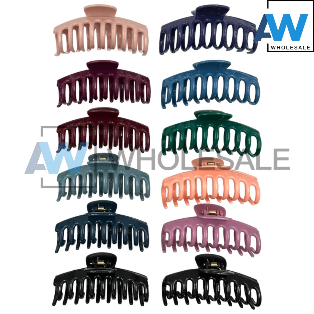AB-271 (12 pcs) Glossy 11 cm Hair Clamps