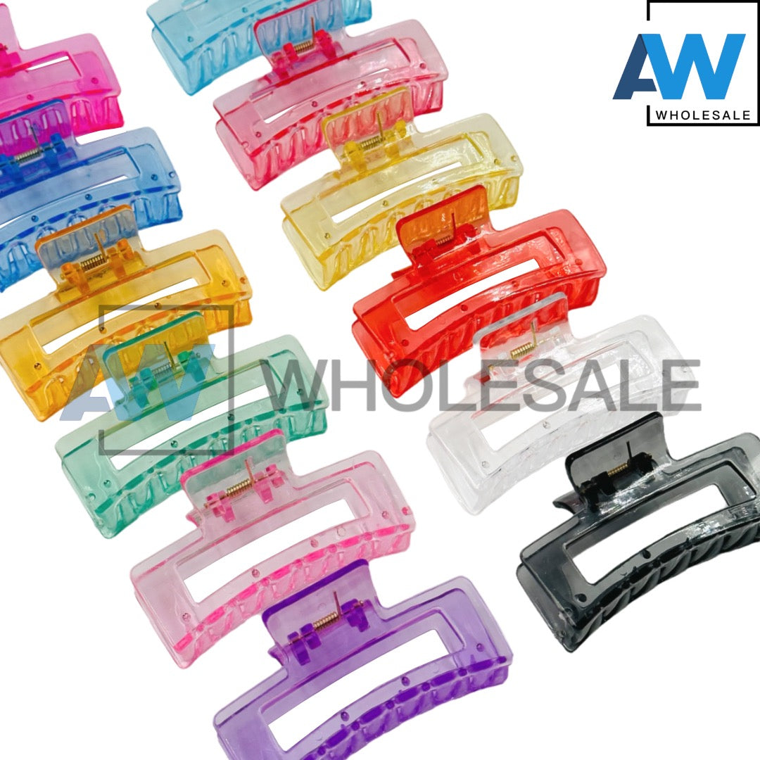 AB-283 (12 pcs) Glossy 8 cm Hair Clamps
