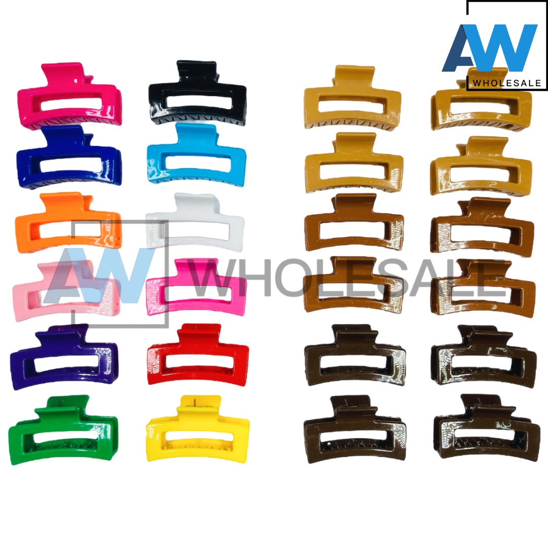 AB-457C (12 pcs) Glossy 7 cm Hair Clamps