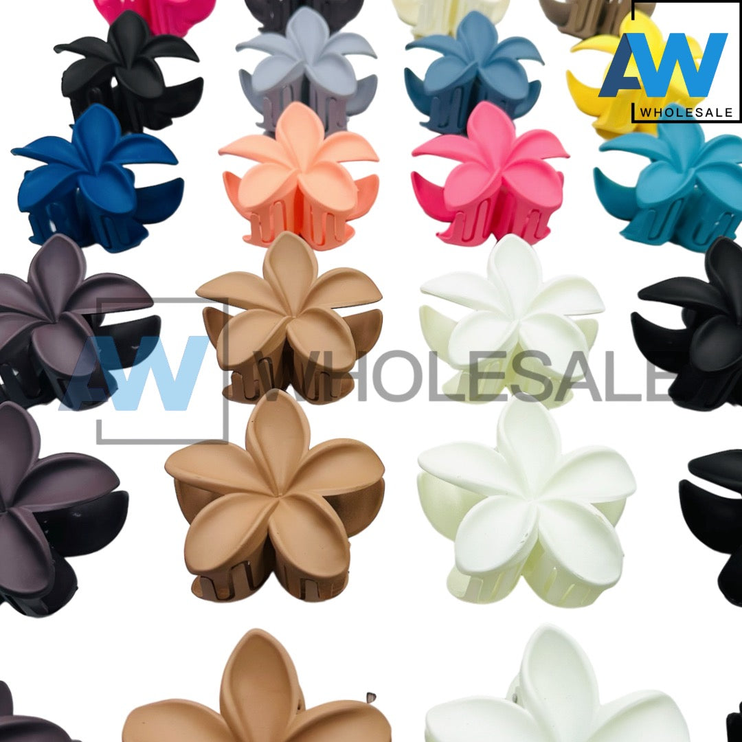 AB-581 (12 pcs) Matte 7.5 cm Hair Clamps