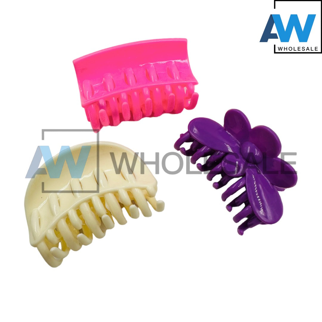 AB-583 (12 pcs) Glossy 7 cm Hair Clamps