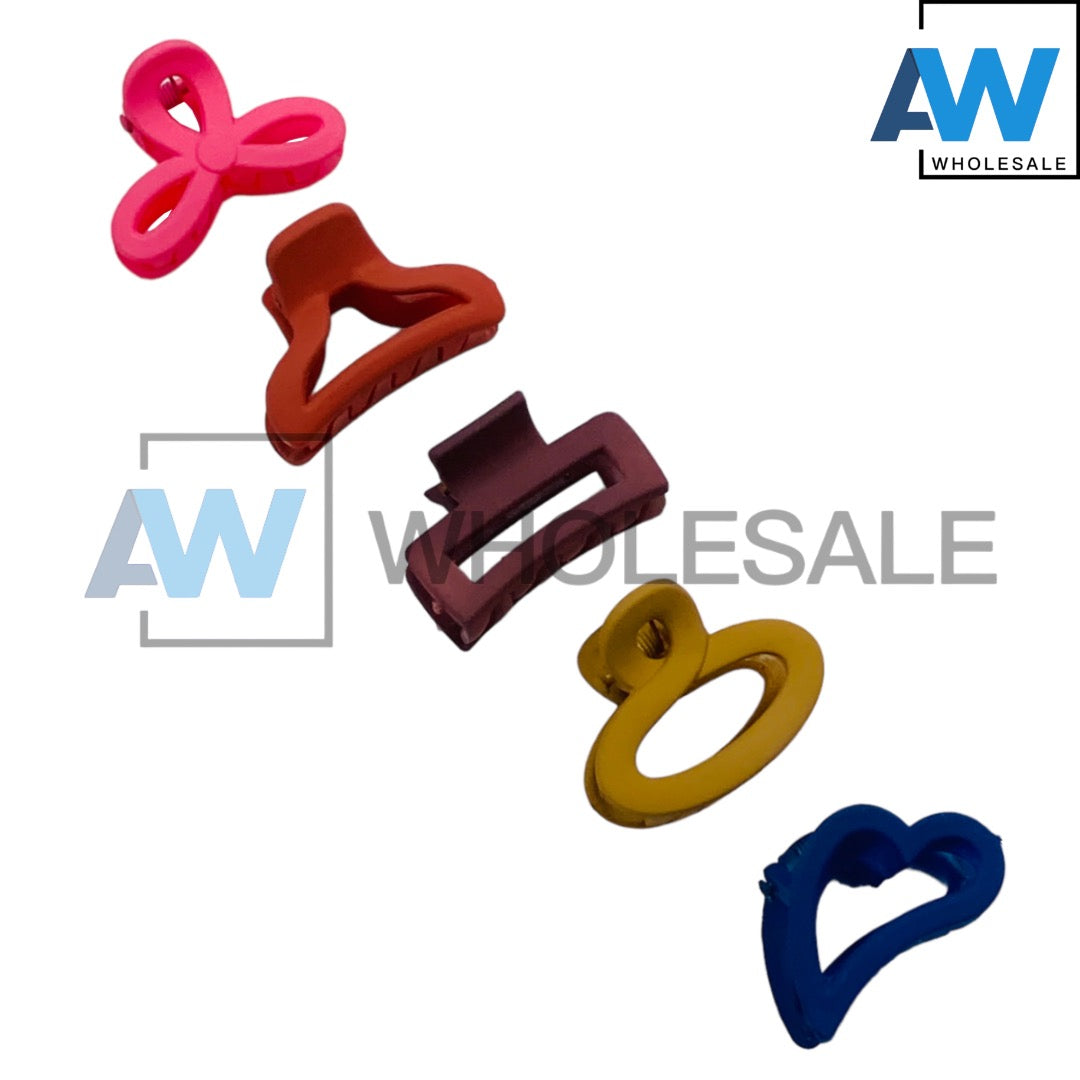 AB-636 (12 pcs) Matte 3 cm Hair Clamps