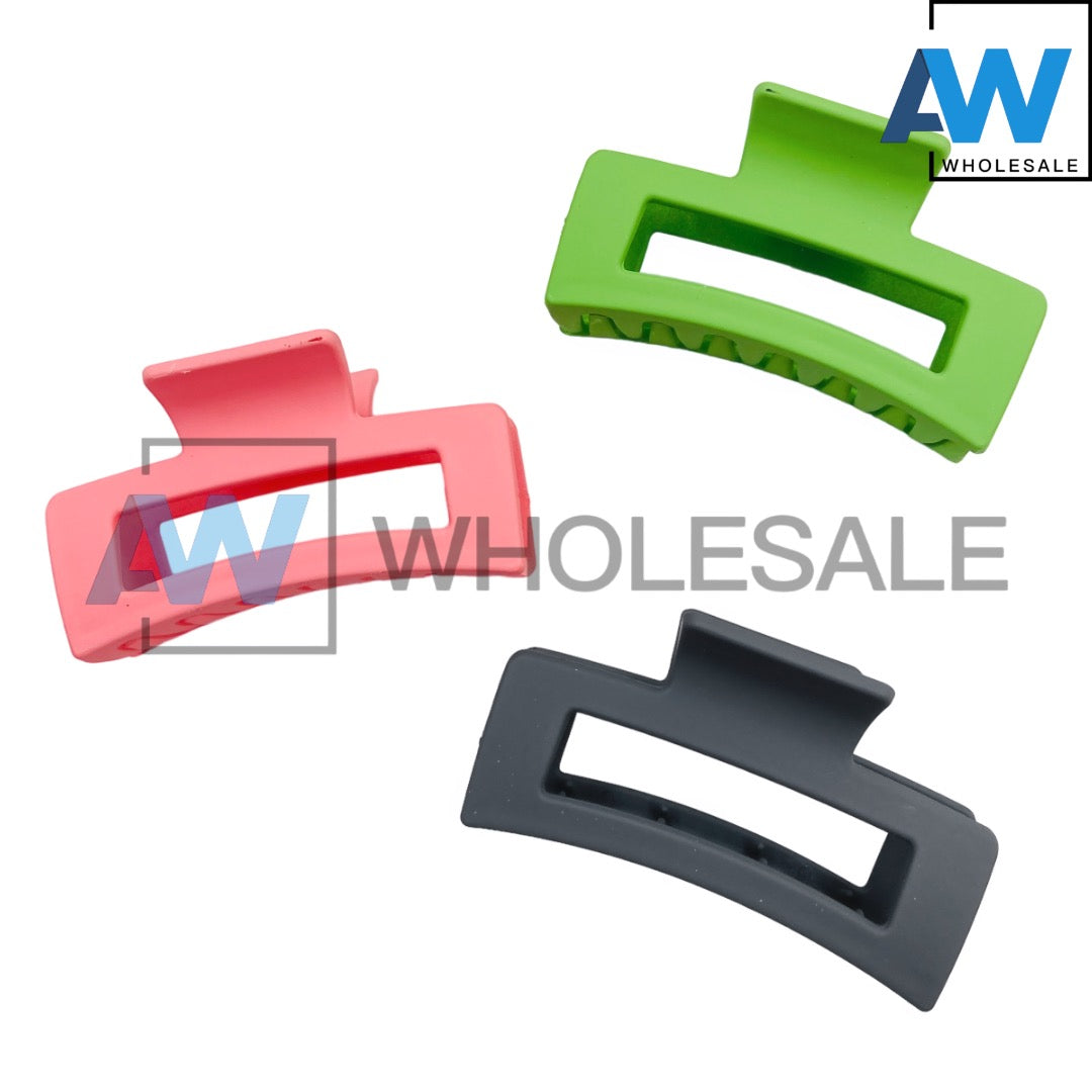 AB-692A (12 pcs) Matte 8.5 cm Hair Clamps