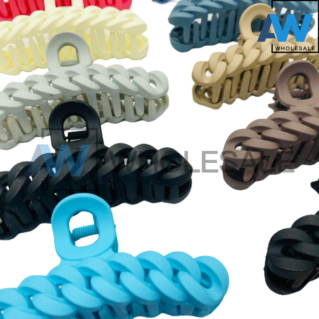 AB-780 (12 pcs) Matte 11 cm Hair Clamps