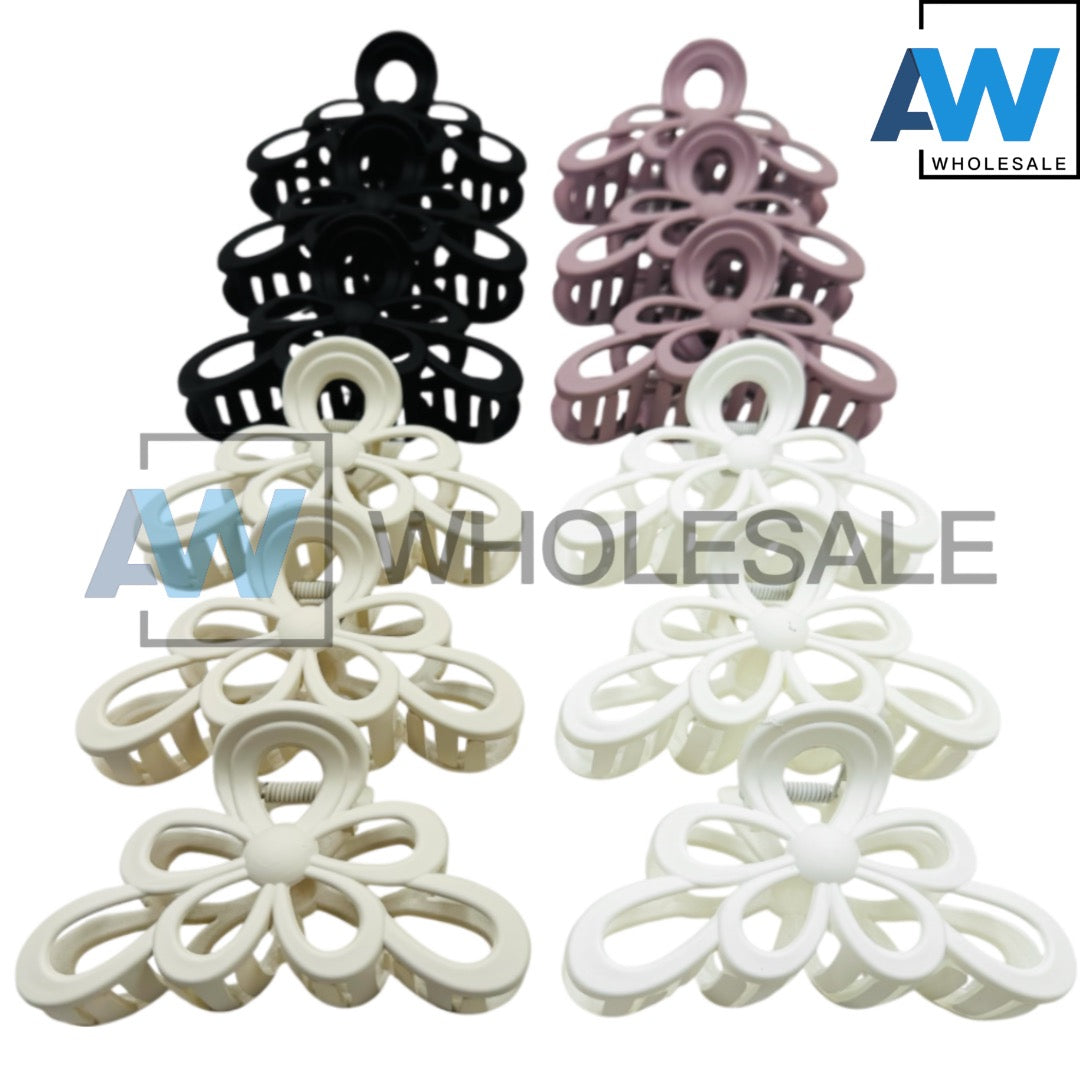 AB-834 (12 pcs) Matte 11 cm Hair Clamps