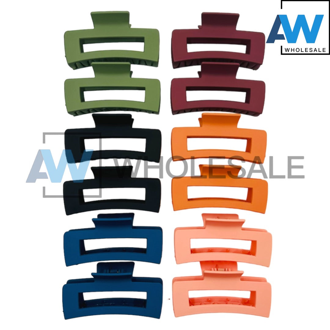 AB-868 (12 pcs) Matte 11 cm Hair Clamps