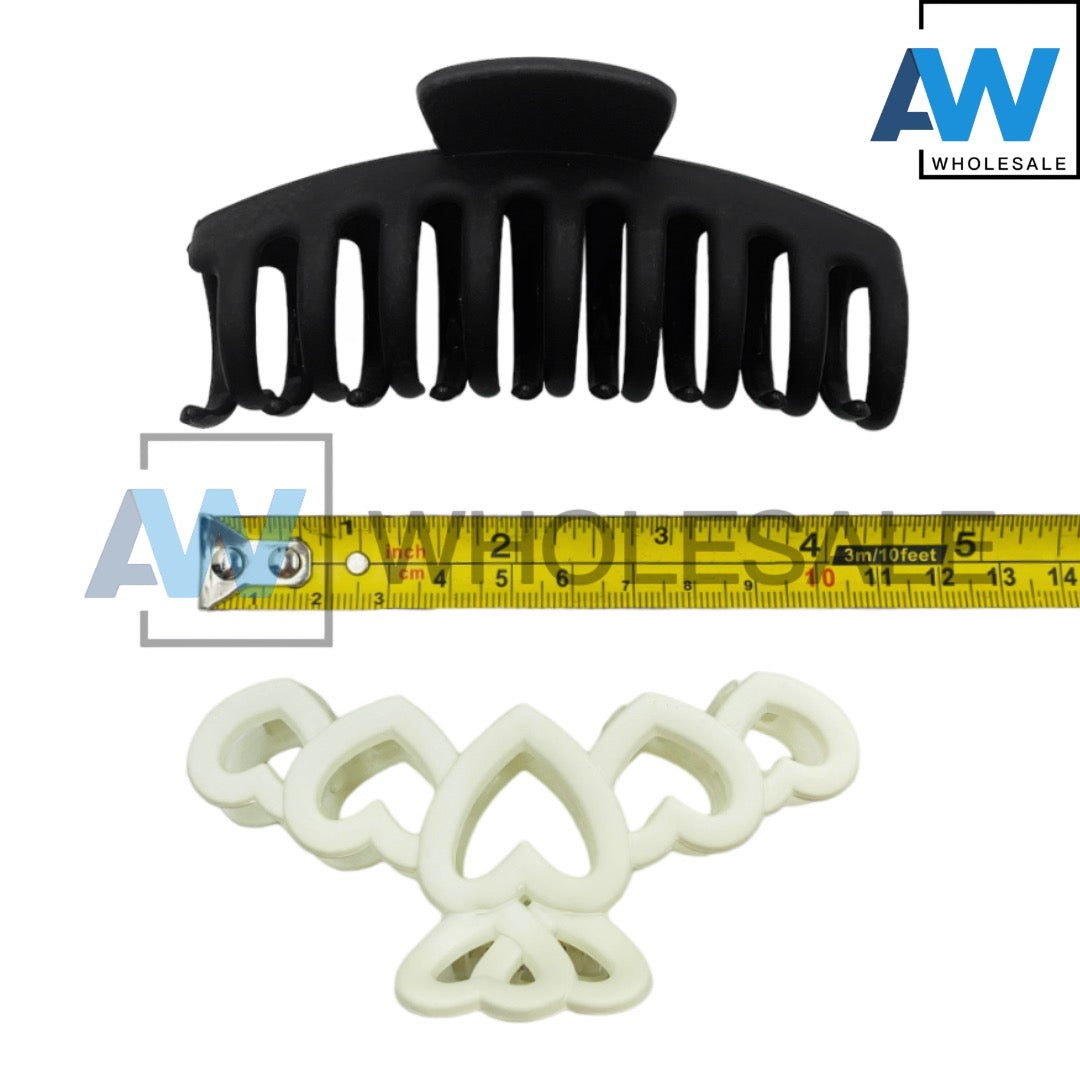 AB-876 (12 pcs) Matte 10 cm Hair Clamps