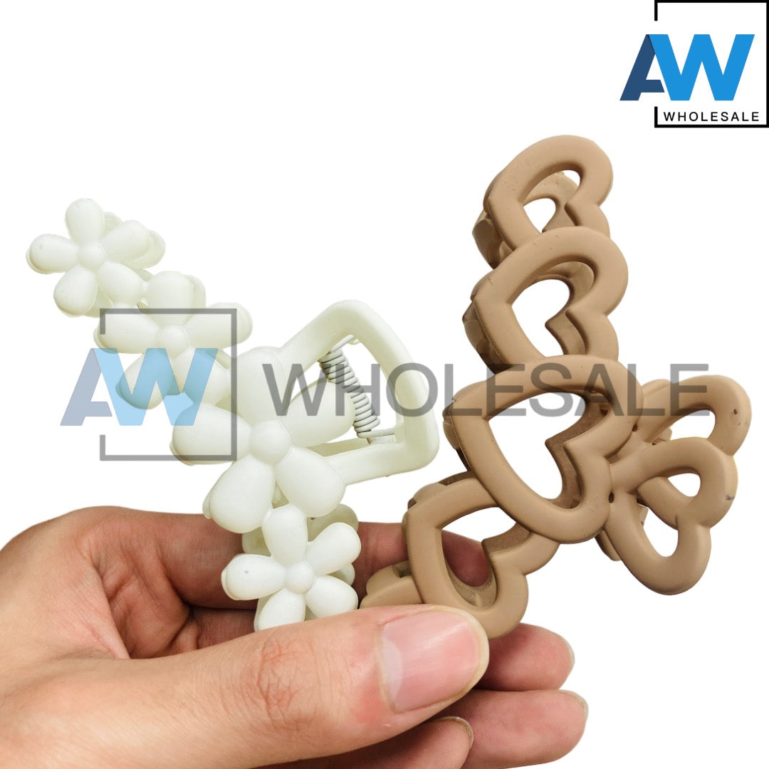AB-876 (12 pcs) Matte 10 cm Hair Clamps