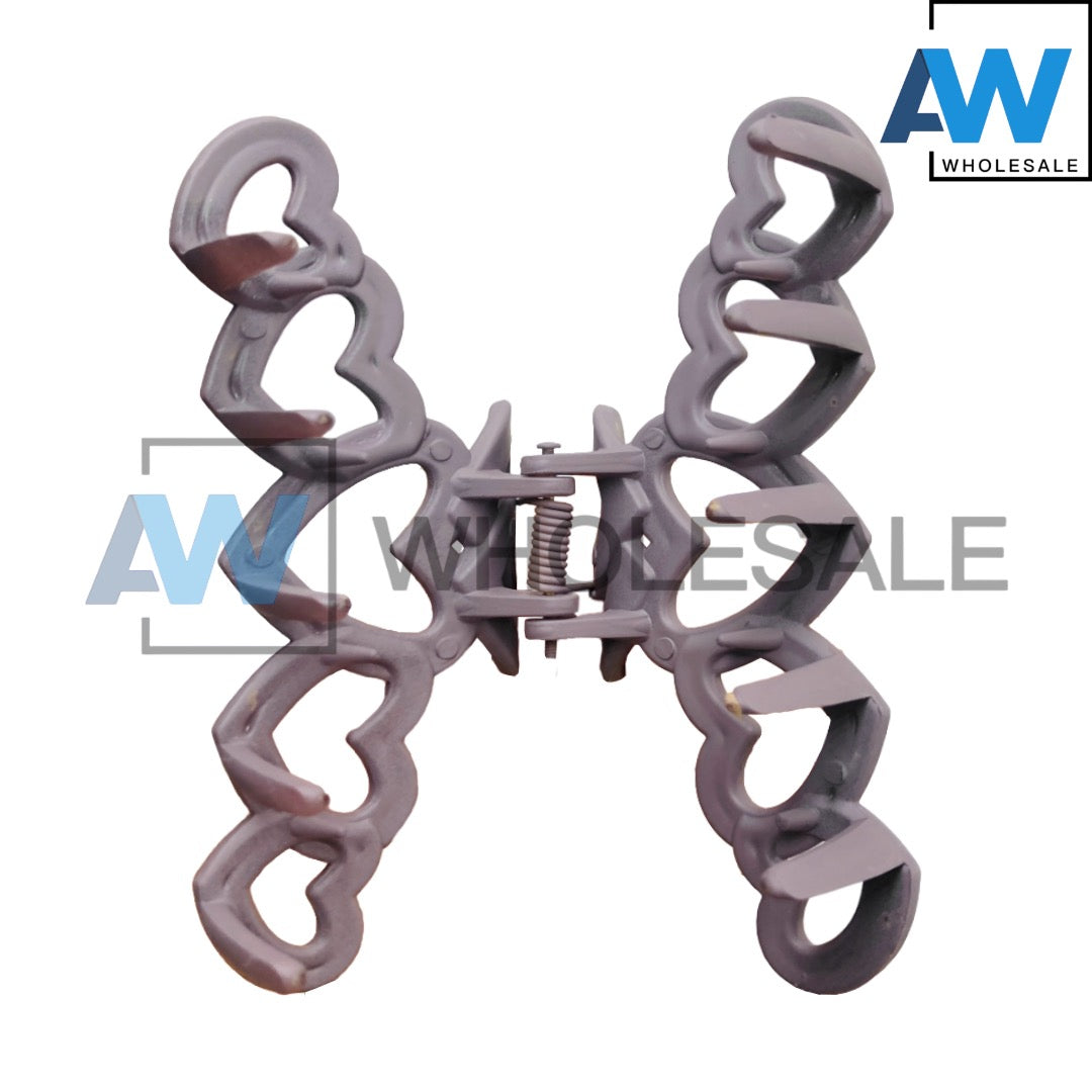 AB-876 (12 pcs) Matte 10 cm Hair Clamps