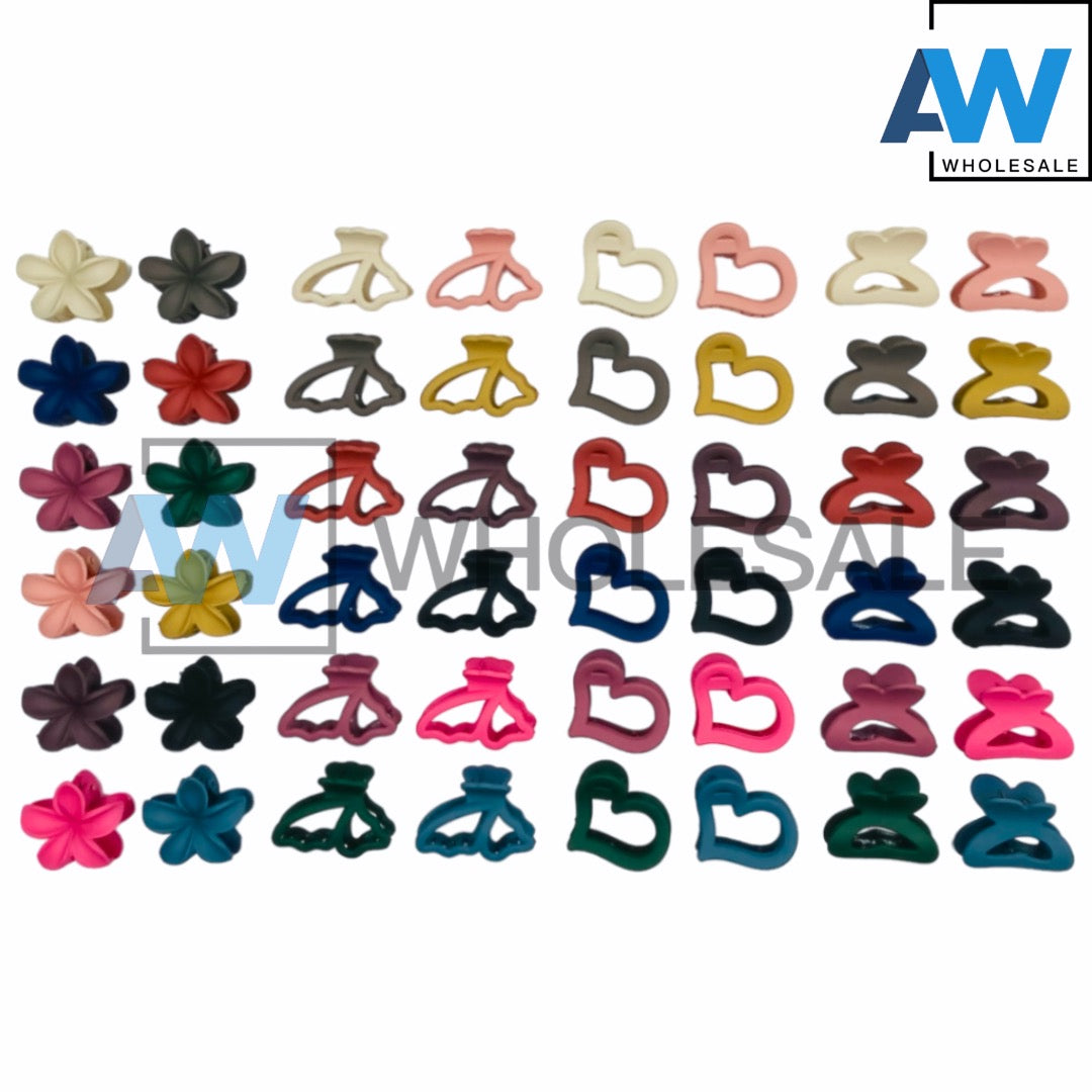 AB-910 (12 pcs) Matte 4 cm Hair Clamps