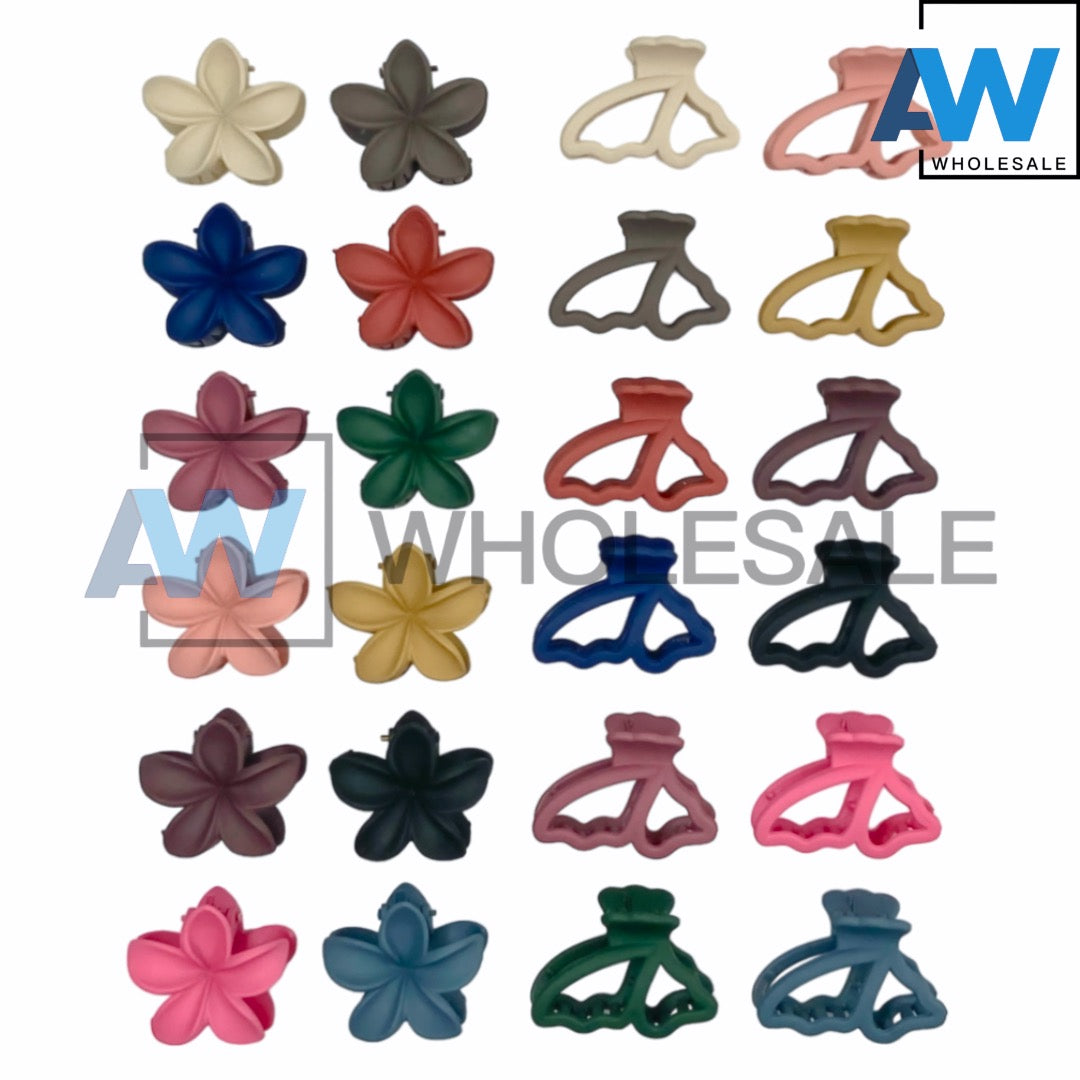 AB-910 (12 pcs) Matte 4 cm Hair Clamps